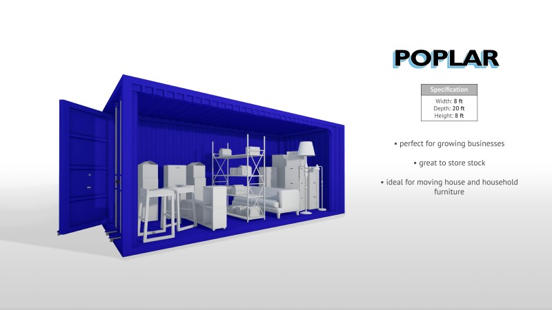 New 20ft x 8ft Storage Container For Sale
